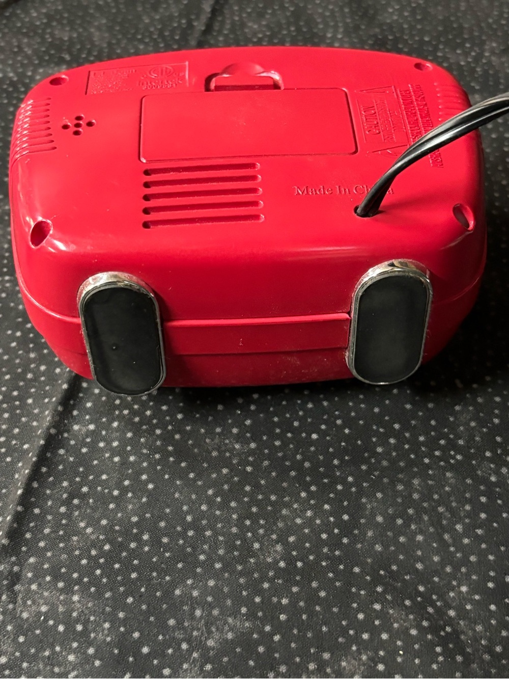 L.L. Bean Red Retro-Style Digital Alarm Clock - Picture 3 of 6